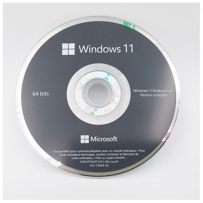 Original Windows 11 Pro OEM DVD Französische Ausgabe 64-Bit System Builder Lizenz für Unternehmen