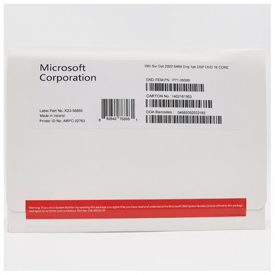 Betriebssystem Windows Server 2022 Standard 64 Bit DVD OEM Version