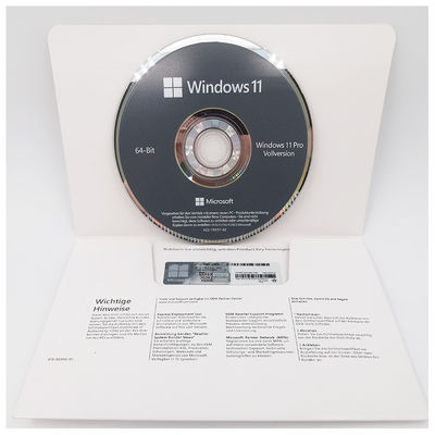 Echte Windows 11 Pro OEM DVD Deutsche Edition 64-Bit System Builder Lizenz für Unternehmen