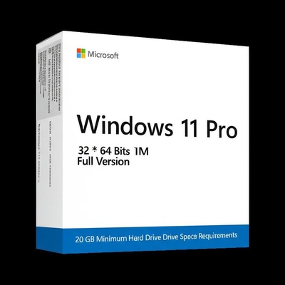 Windows 11 Pro OEM 32*64 Bits Vollversion mit 20 GB Mindestplatz auf der Festplatte und sofort lieferbar