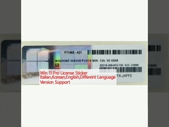 Win 11 Pro License Sticker Italienisch,Koreanisch,Englisch,Unterstützung für verschiedene Sprachversionen