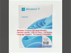 Windows 11 Home USB Retail (Koreanisch) - Originallizenz,USB 3.0-Laufwerk,komplete koreanische Sprachunterstützung,PC/Laptop kompatibel