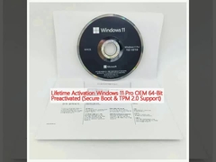 Lebenslange Aktivierung Windows 11 Pro OEM 64-Bit voraktiviert (sicherer Boot und TPM 2.0-Unterstützung)