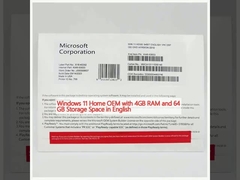 Windows 11 Home OEM mit 4 GB RAM und 64 GB Speicherplatz auf Englisch