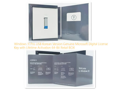 Windows 11 Pro USB Koreanische Version Original Microsoft Digital License Key mit lebenslanger Aktivierung 64-Bit Einzelhandel BOX