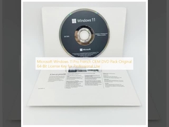 Microsoft Windows 11 Pro Französisch OEM DVD Pack Original 64-Bit Lizenzschlüssel für professionelle Nutzung