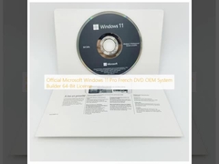 Offizielle Microsoft Windows 11 Pro Französisch DVD OEM System Builder 64-Bit Lizenz