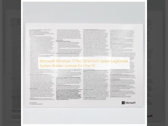 Microsoft Windows 11 Pro OEM DVD Italienisch Legitimer Systembauer Lizenz für einen PC